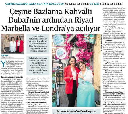 Çeşme Bazlama Kahvaltı Dubai’nin ardından Riyad Marbella ve Londra’ya açılıyor